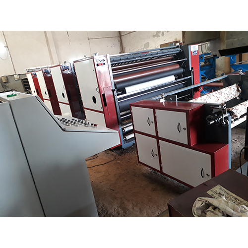 Automatic Four Color Reel To Reel Flexo Printing Machine
