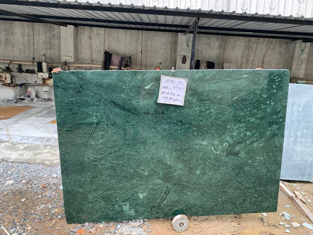 Indian Green Marble Slabs & Tiles - Size: 240 X 120 Cm