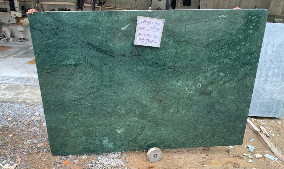 Indian Green Marble Slabs & Tiles - Size: 240 X 120 Cm