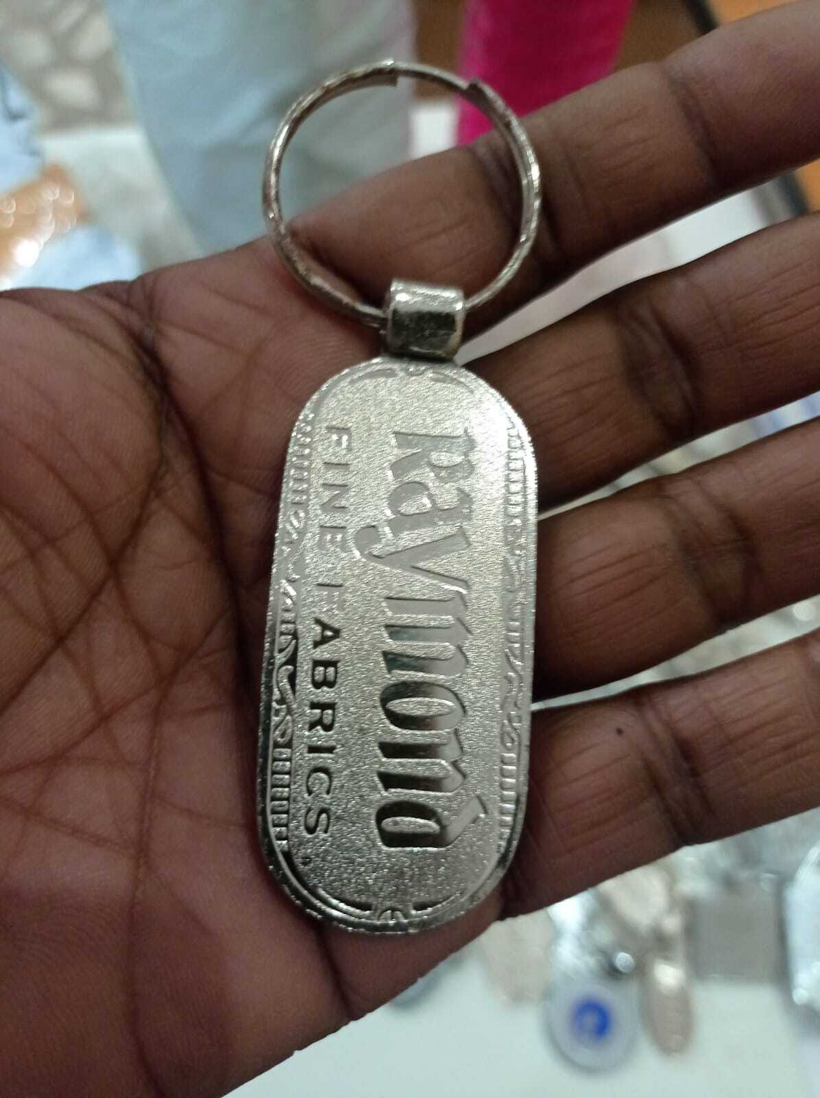 Premium Metal Keychain - Silver Metal Design | Sleek, Durable, Lightweight, High-quality Craftsmanship For Everyday Use