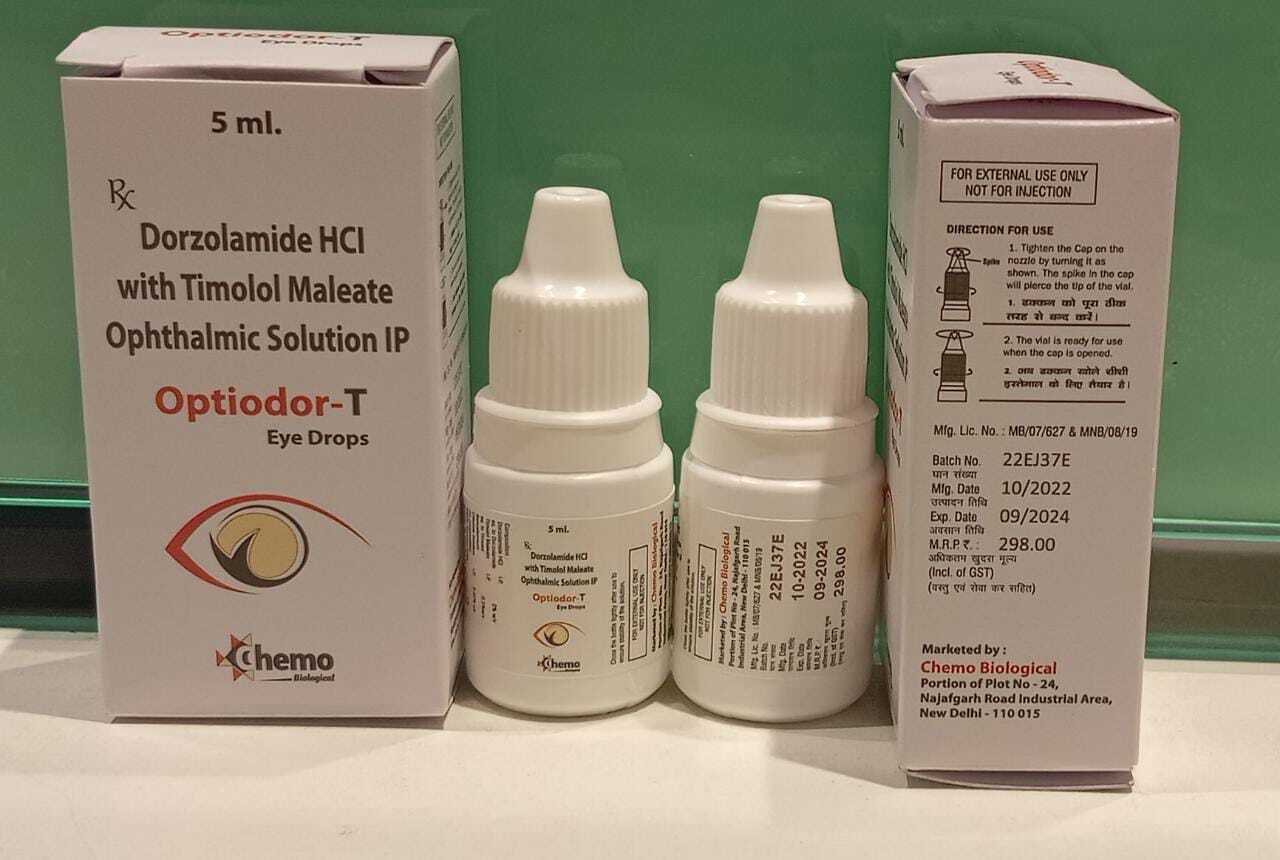 Dorzolamide Hcl 2% W/v + Timolol Maleate Ip 0.5% Eye Drop