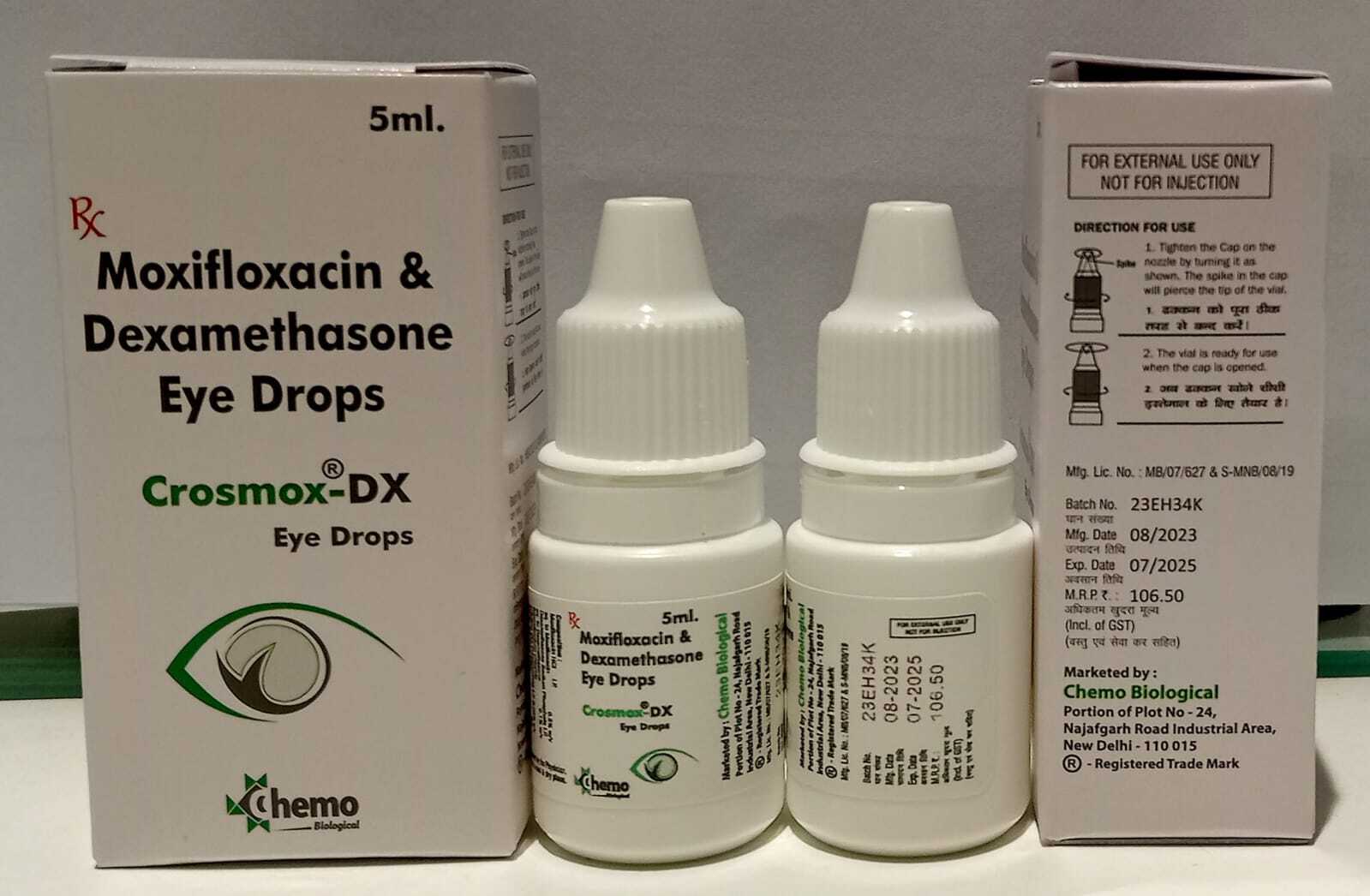 Moxifloxacin & Dexamethasone Eye Drop