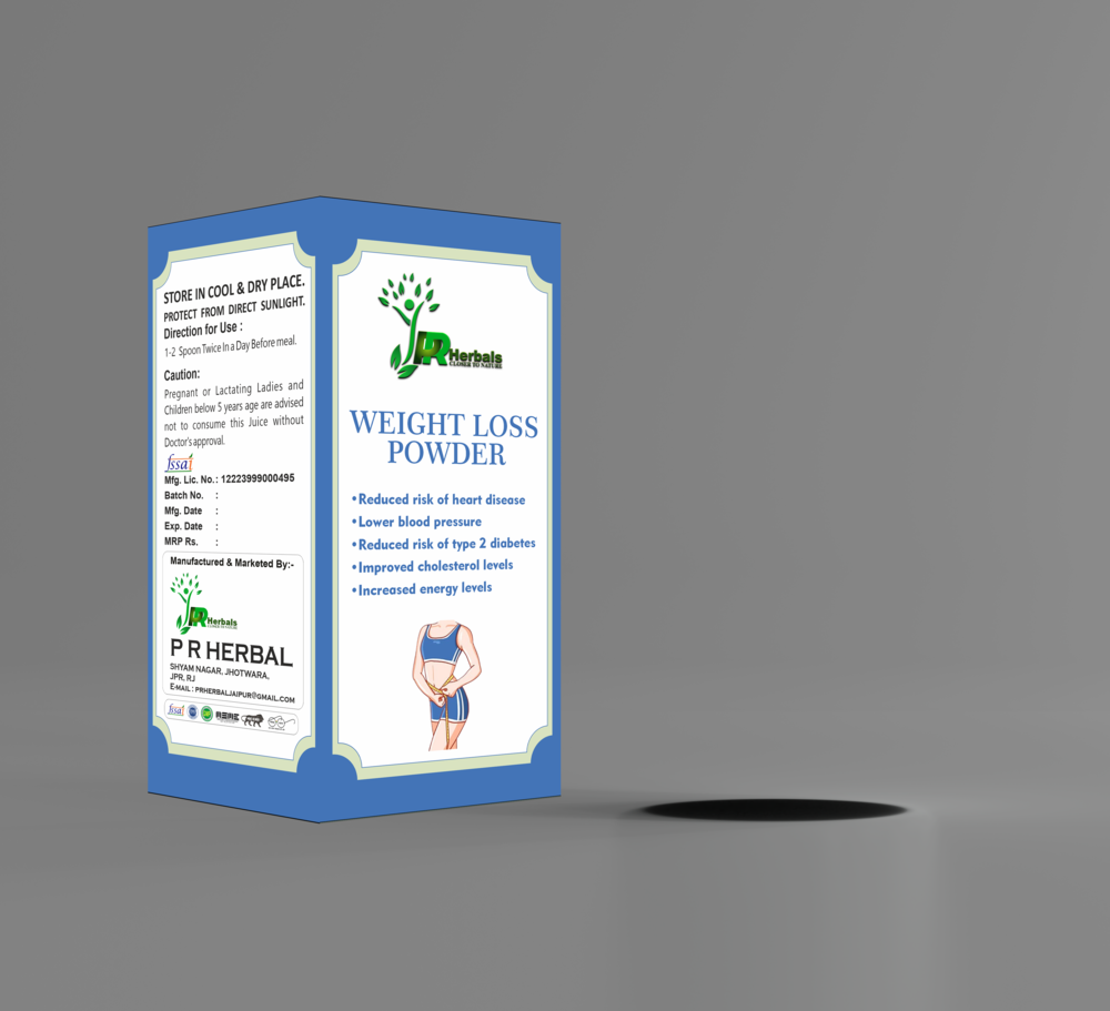 Weight Loss Powder - Herbal Blend, Churan & Powder Form | Supports Nutrition, Appetite Control, Muscle Preservation, Convenient Meal Replacement