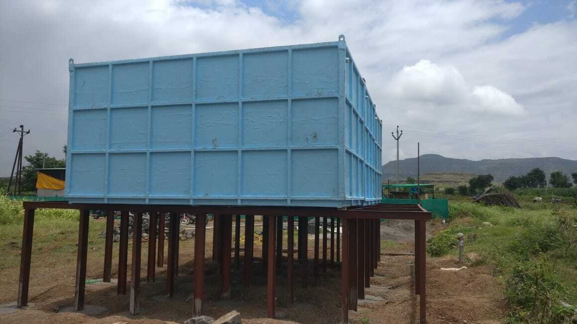 Frp Bio Tank - Rectangular, 1000l Capacity, 1m Height, 1m Length, 1m Width, Blue Or Grey | Designed For Toilet Waste, 15kg Lightweight, Bio Digested System