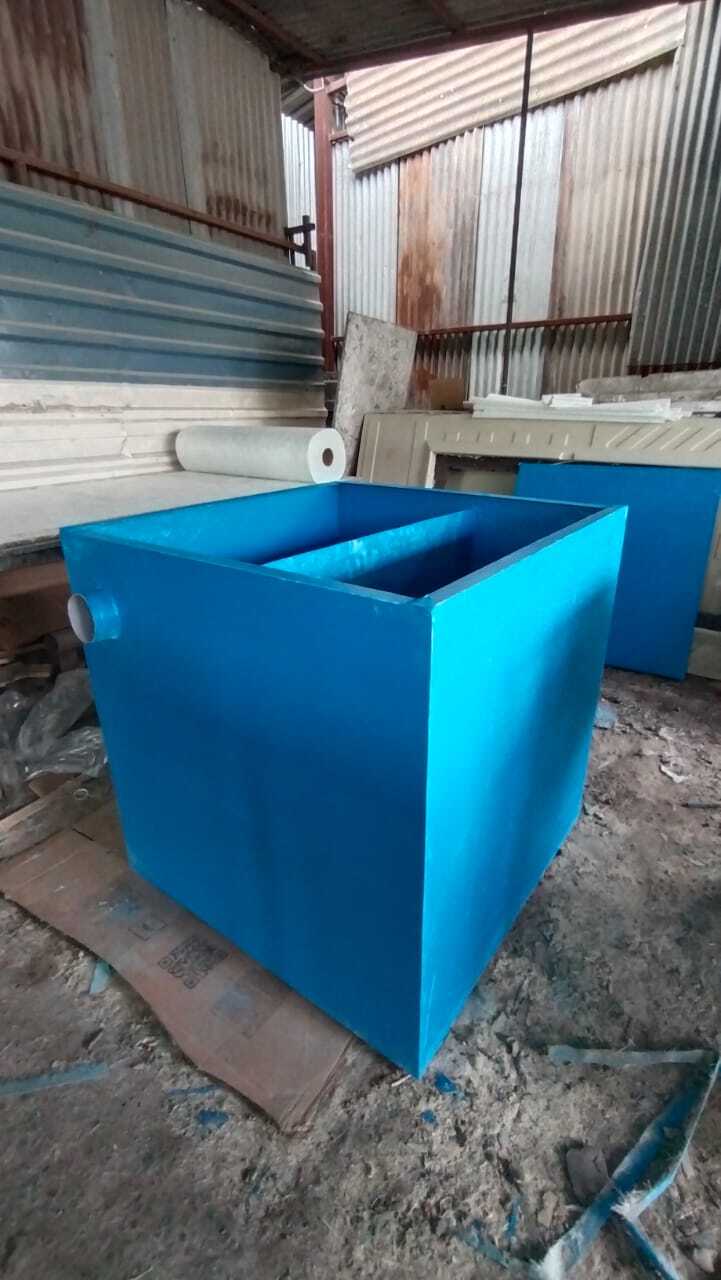 Frp Bio Tank - Rectangular, 1000l Capacity, 1m Height, 1m Length, 1m Width, Blue Or Grey | Designed For Toilet Waste, 15kg Lightweight, Bio Digested System