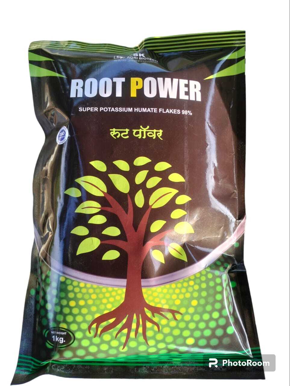 Humic Acid - 100% Organic Powder, 1 Kg Packet | Quick-release, 98% Solubility, Potassium Humate, Black Color, Suitable For All Crops