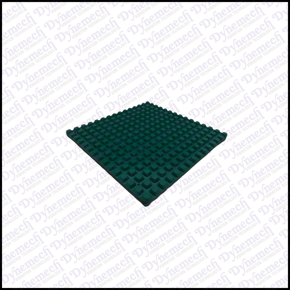 Dynemech Anti Vibration Rubber Pad Series Dp1 - Color: Green