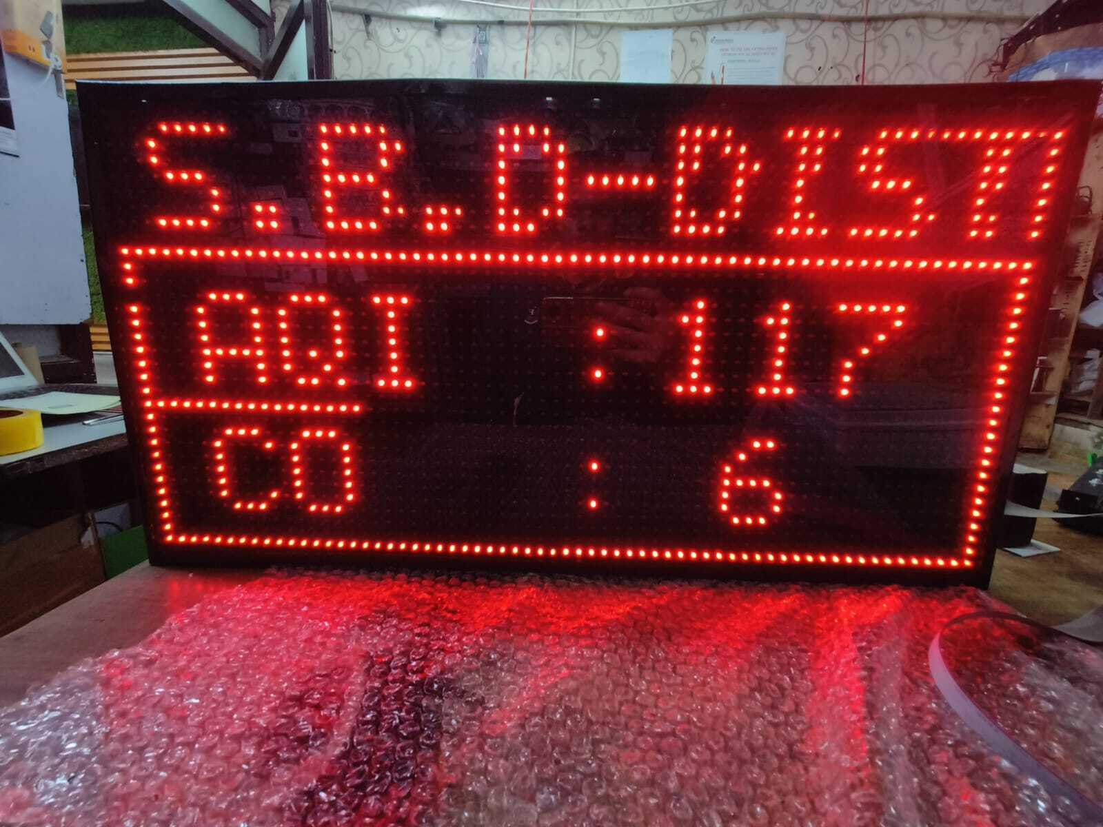 Aqi Display Board System Application: Industrial & Commercial