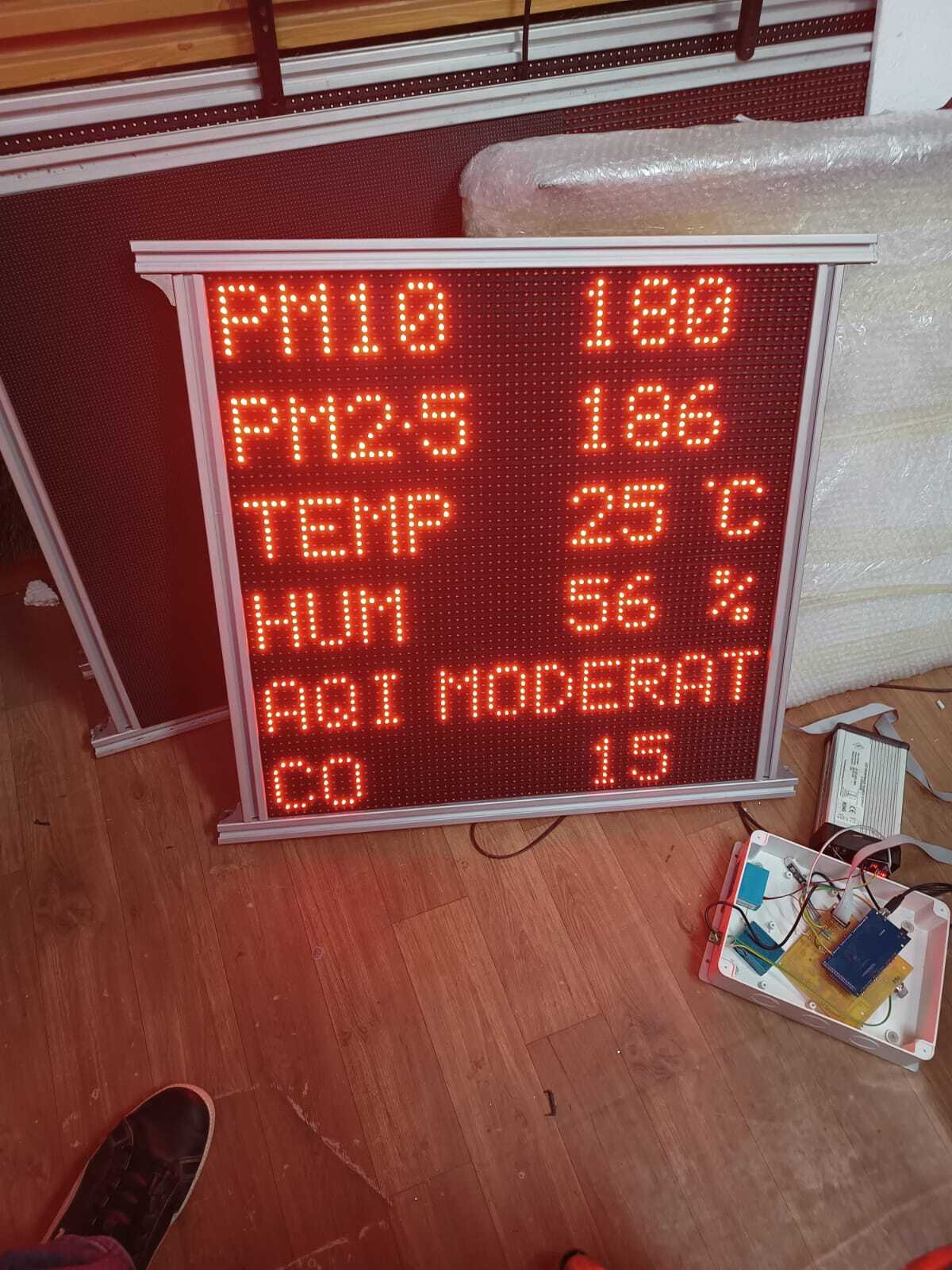 Aqi Display Board System Application: Industrial & Commercial