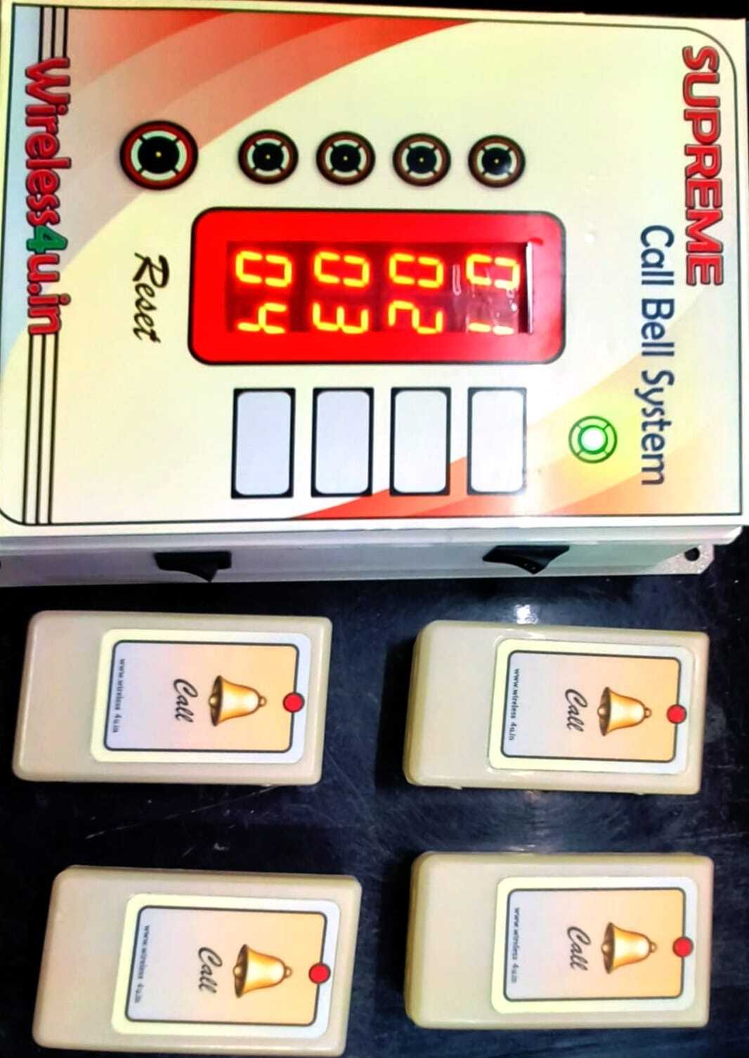 Wireless Nurse Call Bell System - Standard Size, Red Led Light Display | Effortless Patient Assistance, Real-time Data Logging, Multi-display Connectivity