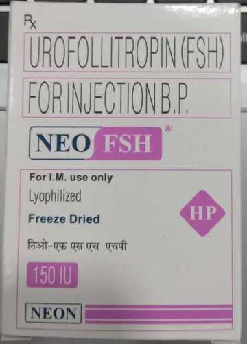 Neo FSH 150IU Injection - Urofollitropin 150IU, Female Infertility Treatment, Doctor Supervised Administration, Injection Form, Storage 2-8°C