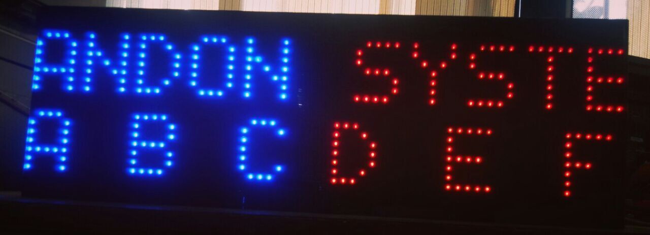 Wireless Five Counter Led - Standard Size, Red Led Light | Text & Number Display For Hospital And Hotel Applications