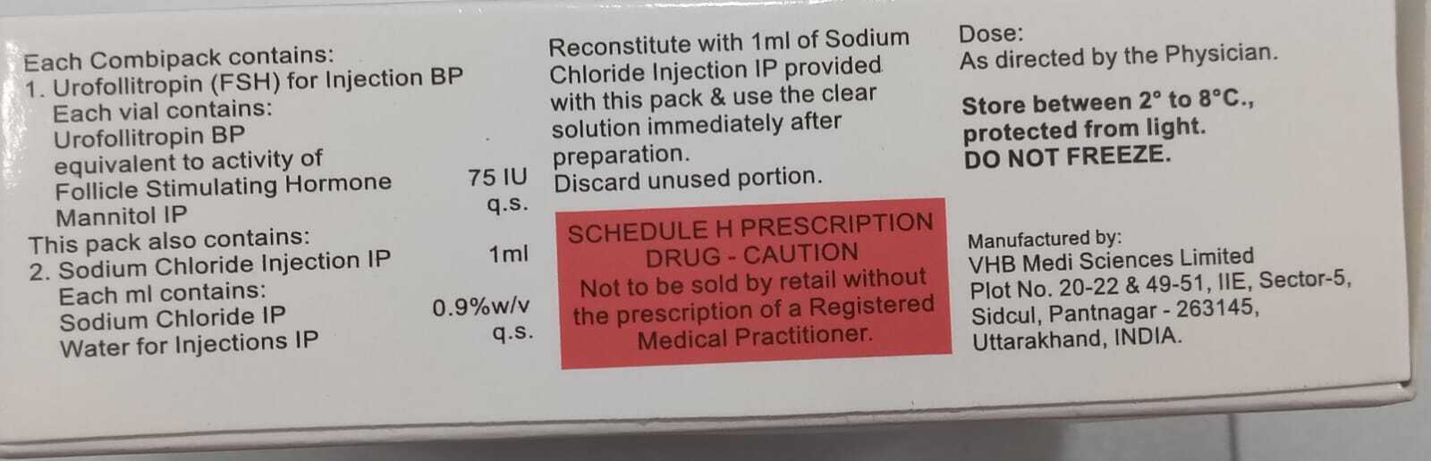 Neo Fsh 75iu Inj - Drug Type: Injection