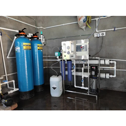 Semi Automatic 500Lph Frp Ro Plant