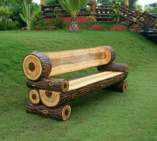 Frp Garden Bench - Fiber And Iron Mix, Durable Outdoor Seating Solution