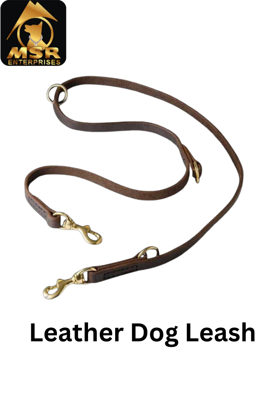 Leather Dog Show Leash - High Quality Leather, 0.75 Inch Width, Classic Brown Color, Comfortable Grip, Tangle-free Design, Suitable For All Breeds