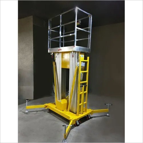 Aluminum Aerial Work Platform - Color: Yellow
