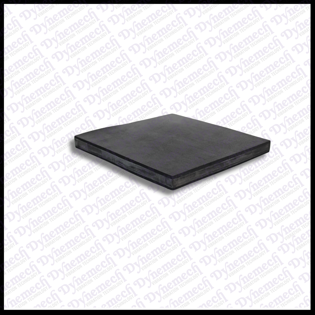 Dynestrake Vibration Isolation Pads - High Grade Elastomeric Synthetic Compound, 500x500x15,25mm, Green/grey/black | Shock Absorption, Anti-skid, 527kg Load Capacity