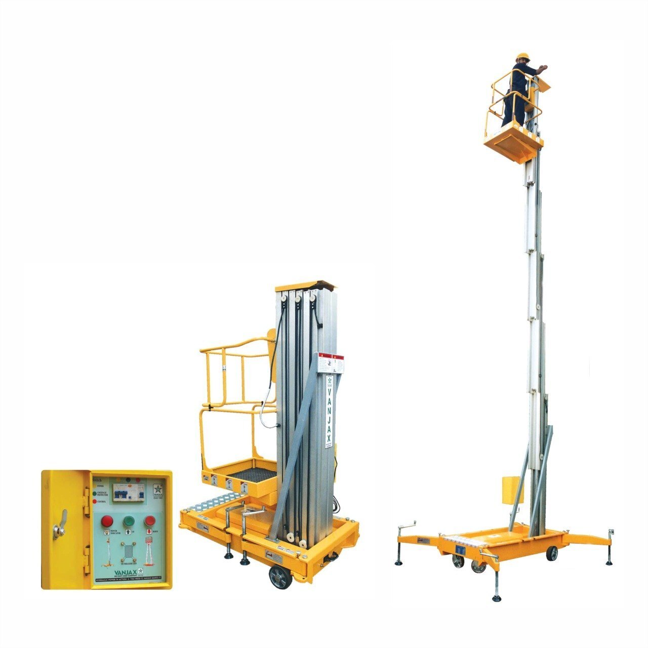 Single Aerial Work Platform - Color: Yellow