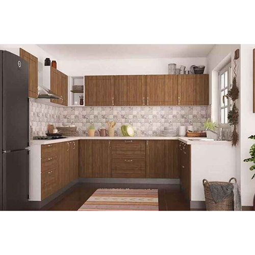 Residential U Shaped Modular Kitchen - Feature: Easy To Clean