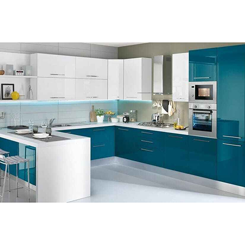 Residential U Shaped Modular Kitchen - Feature: Easy To Clean