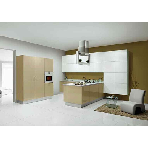 Residential U Shaped Modular Kitchen - Feature: Easy To Clean