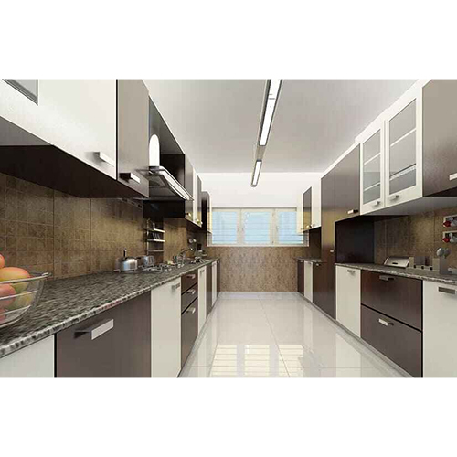 Modern Parallel Shaped Modular Kitchen - Feature: Easy To Clean