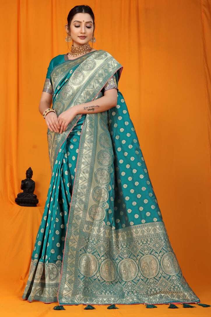 Handloom Sarees - Silk Material, 5 Vibrant Colors | Designer Zari Work For Special Occasions