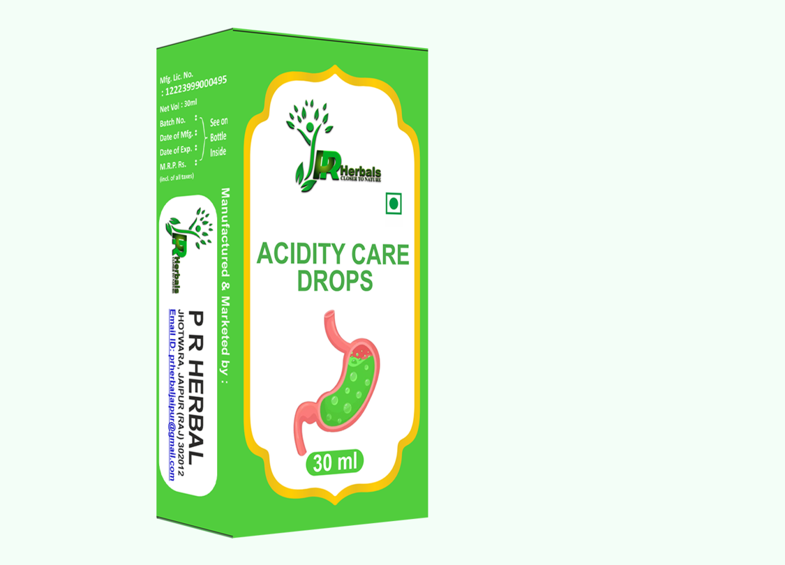 Acidity Care Drops - Herbal Remedy Tonic & Syrup For Adults | Soothes Digestive System, Reduces Bloating, Promotes Digestive Health