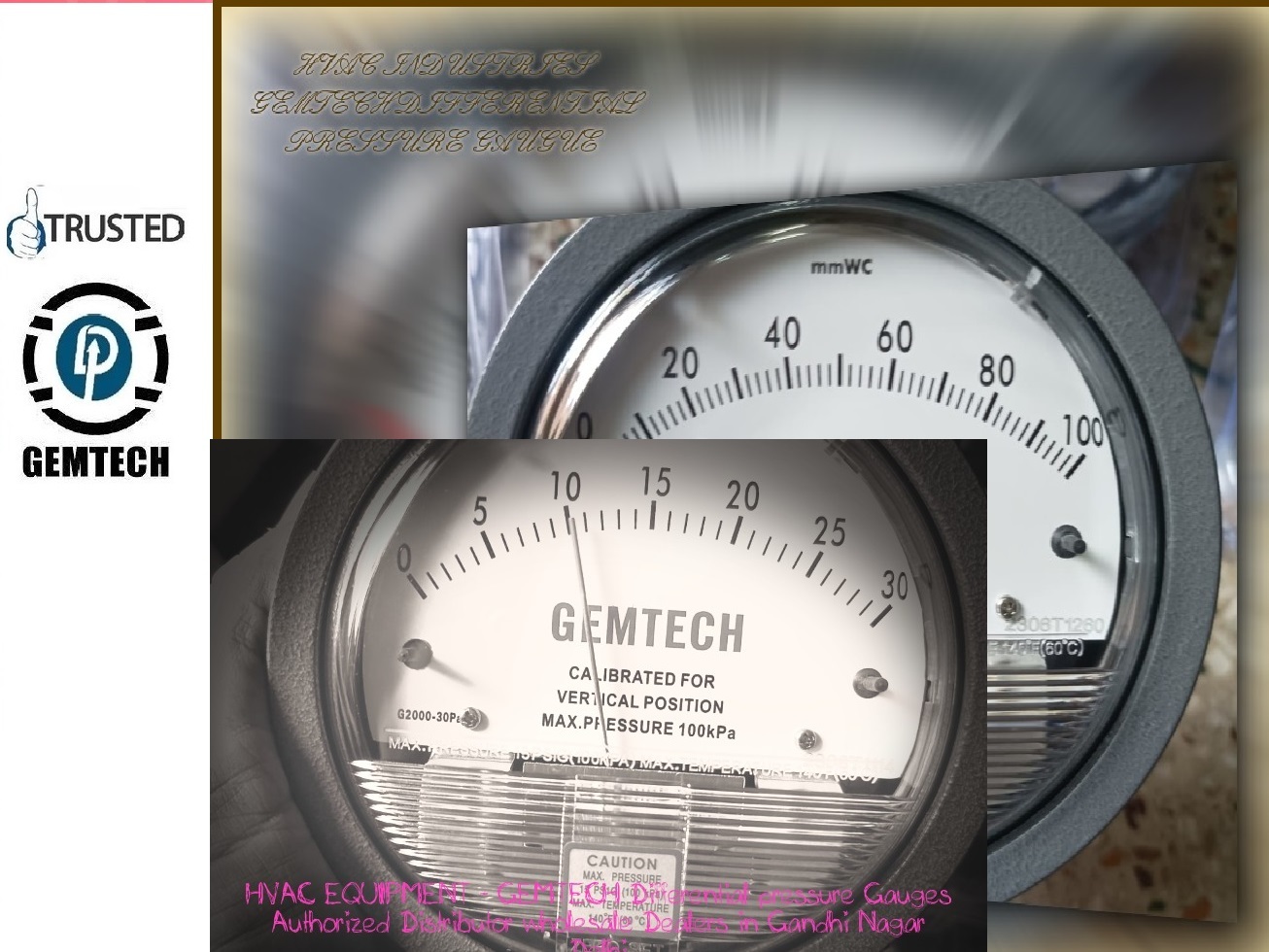 Gemtech Differential Pressure Gauge By Narsi Nanded Maharashtra