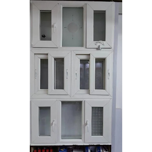 सफेद UPVC कांच अनुकूलित खिड़की