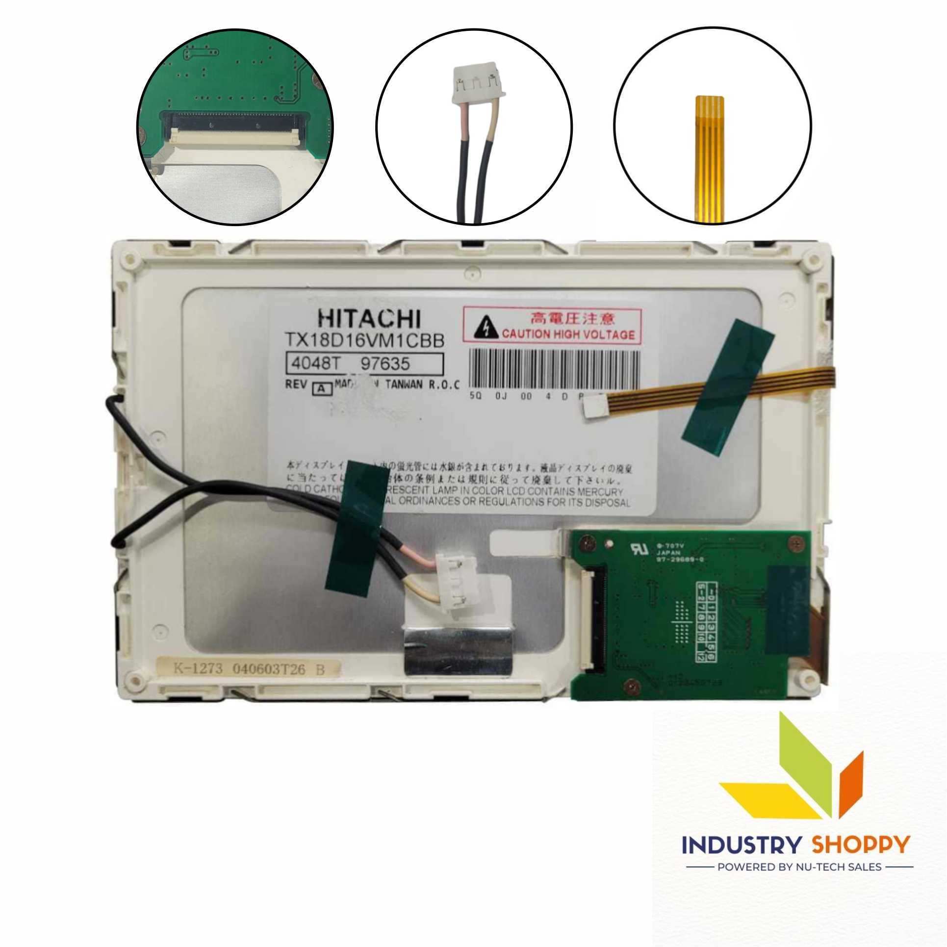 Hitachi Tx18d16vm1cbb With Touch Lcd Module - Application: Perfect Fit For Industrial Control Systems