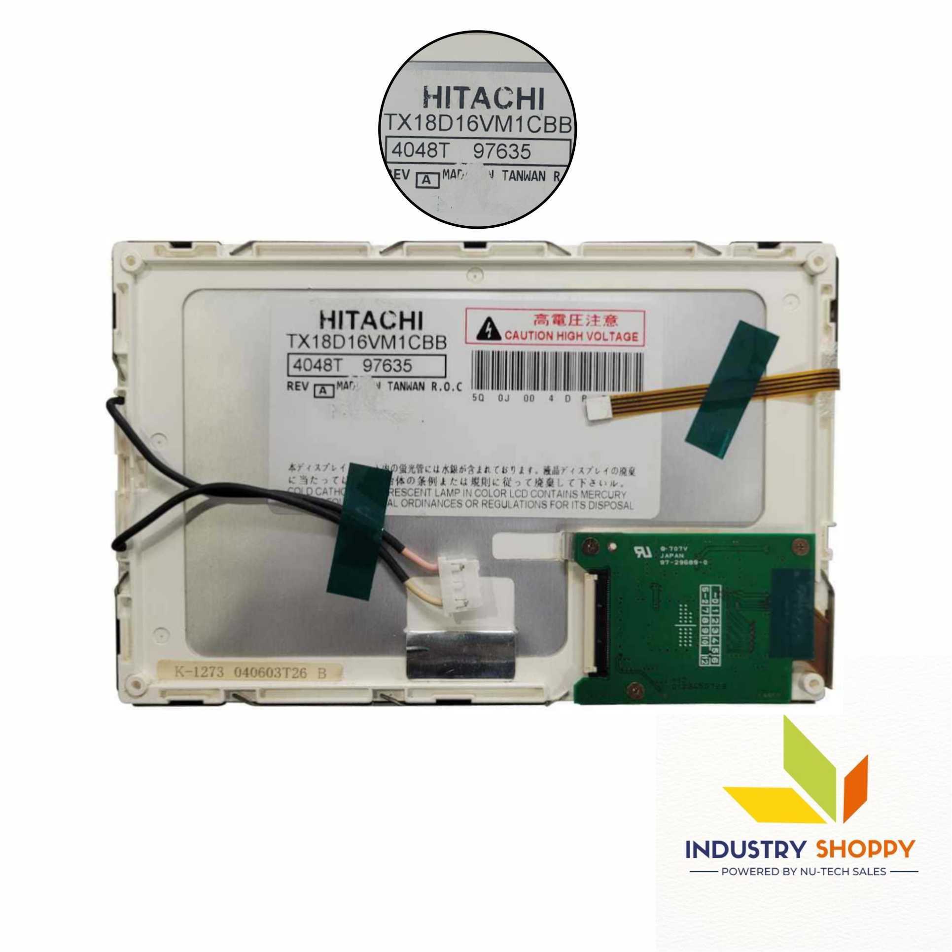 Hitachi Tx18d16vm1cbb With Touch Lcd Module - Application: Perfect Fit For Industrial Control Systems