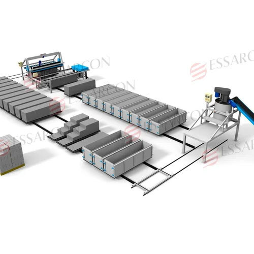 Mini Aac Block Manufacturing Unit - Color: Grey