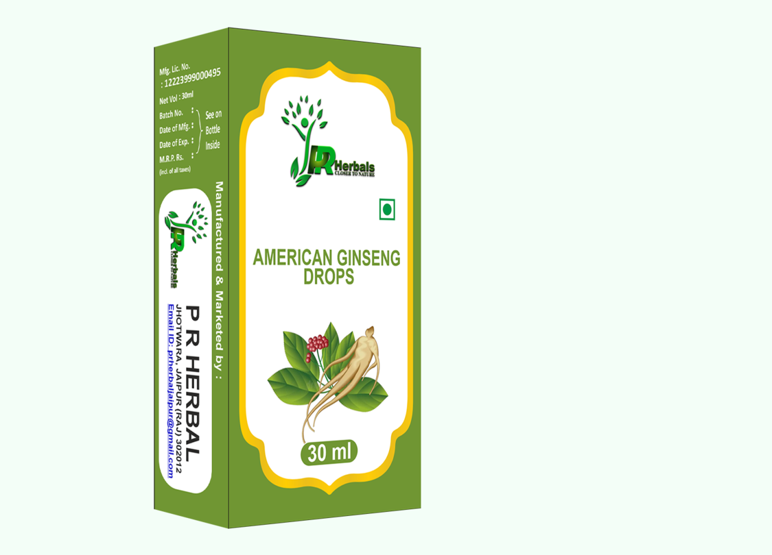 American Ginseng Drop - Physical Form: Tonic & Syrup