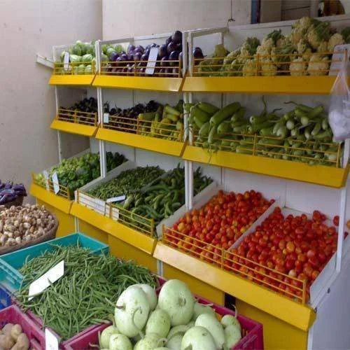 सुपरमार्केट सब्ज़ी प्रदर्शन रैक