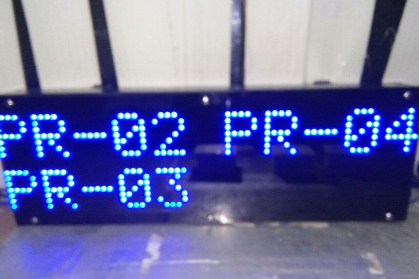Led Light Wireless Token Display For Airport 8 Window