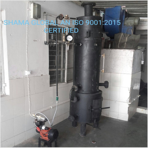 Wood Fire Hot Water Boiler - Color: Black