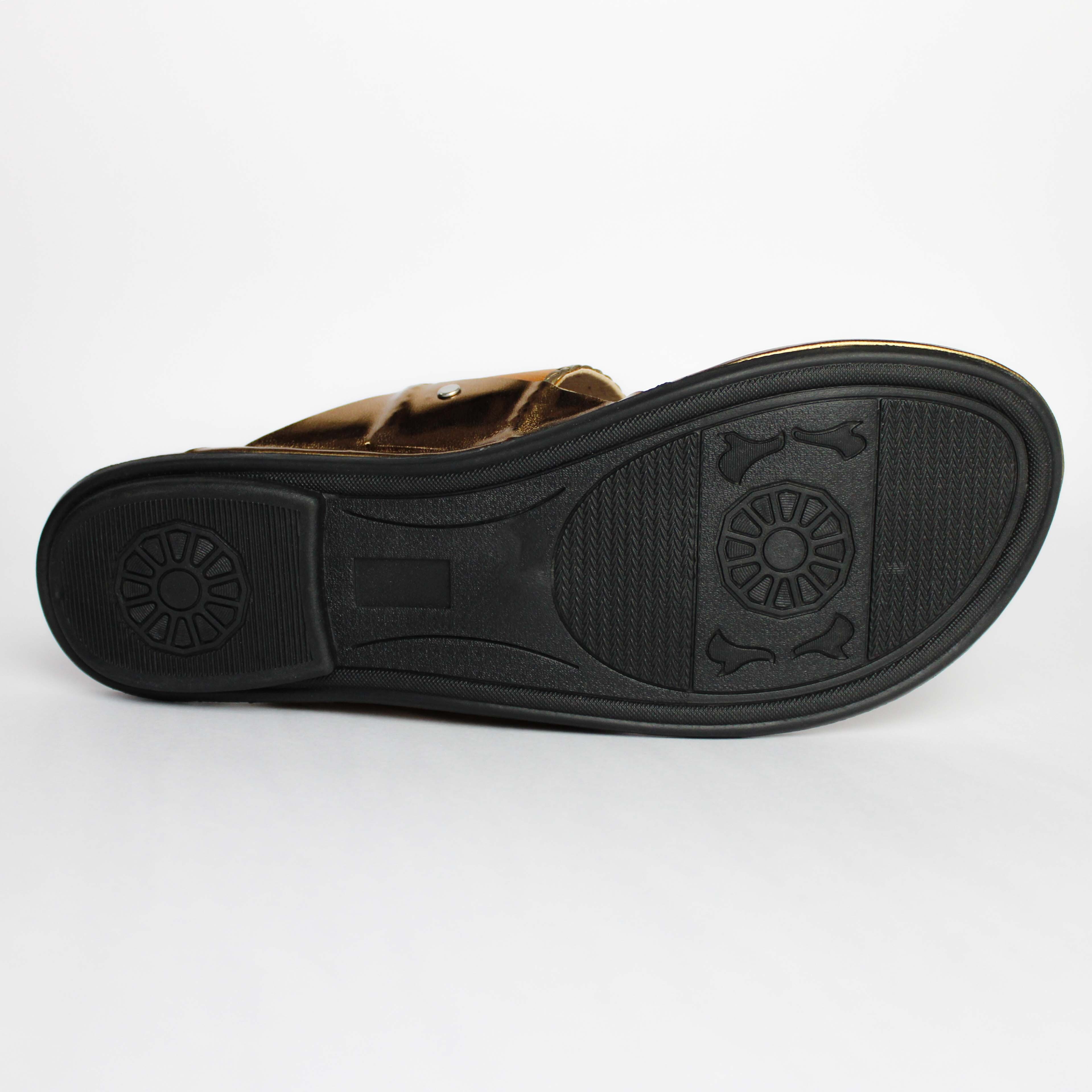 Kolhapuri Flat Chappal Sandals - Tpr Sole, Available Sizes 37-42 | Handmade Embroidery Upper Design For Women And Girls, Slip-on Style