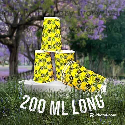 200 मिलीलीटर लंबा पेपर कप