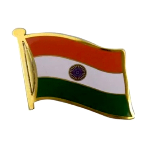 पीतल का झंडा बैज