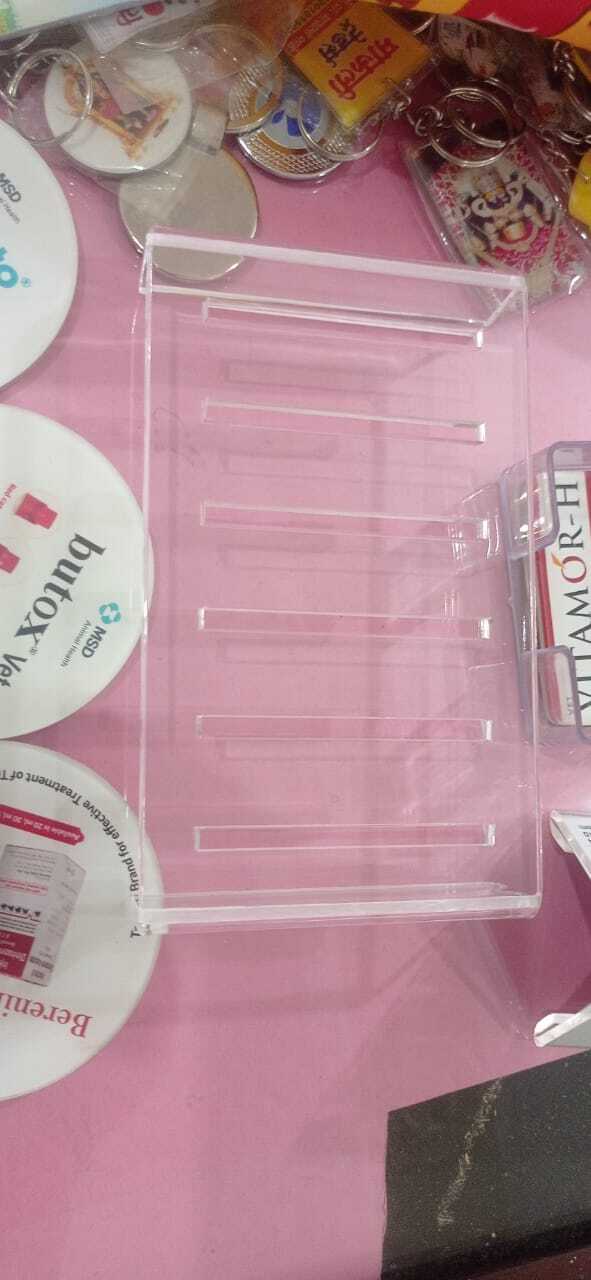 Acrylic Tea Coaster - 4x4 Inches, Blue | Square Design, 3mm Thickness, 50 Grams - Ideal For Protecting Surfaces From Hot Teacups