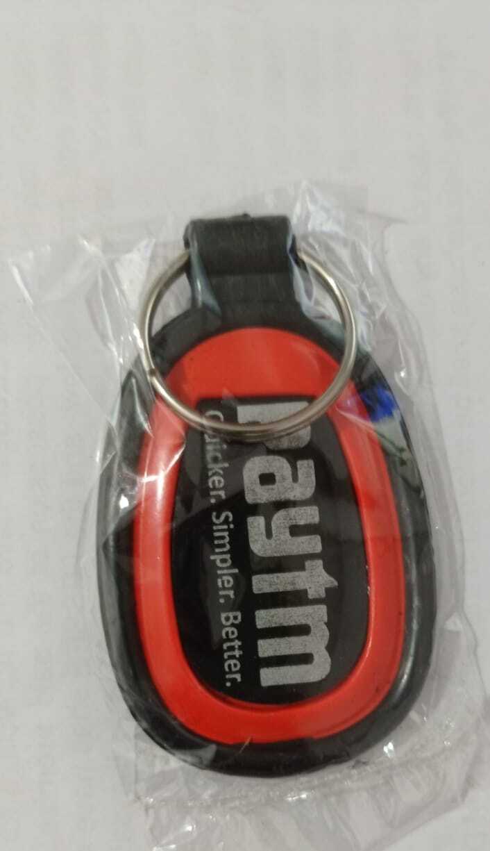 Abs Plastic Keychain - Abs Plastic, 50x30 Mm, Brown, Rectangular Shape, Metal Ring Attachment | Ideal For Promotional Use And Customer Giveaways