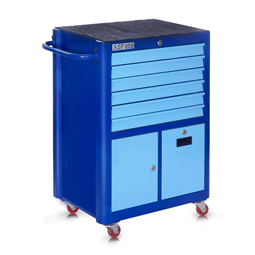 6 Drawer Trolley With Cup Board - Color: Different Available