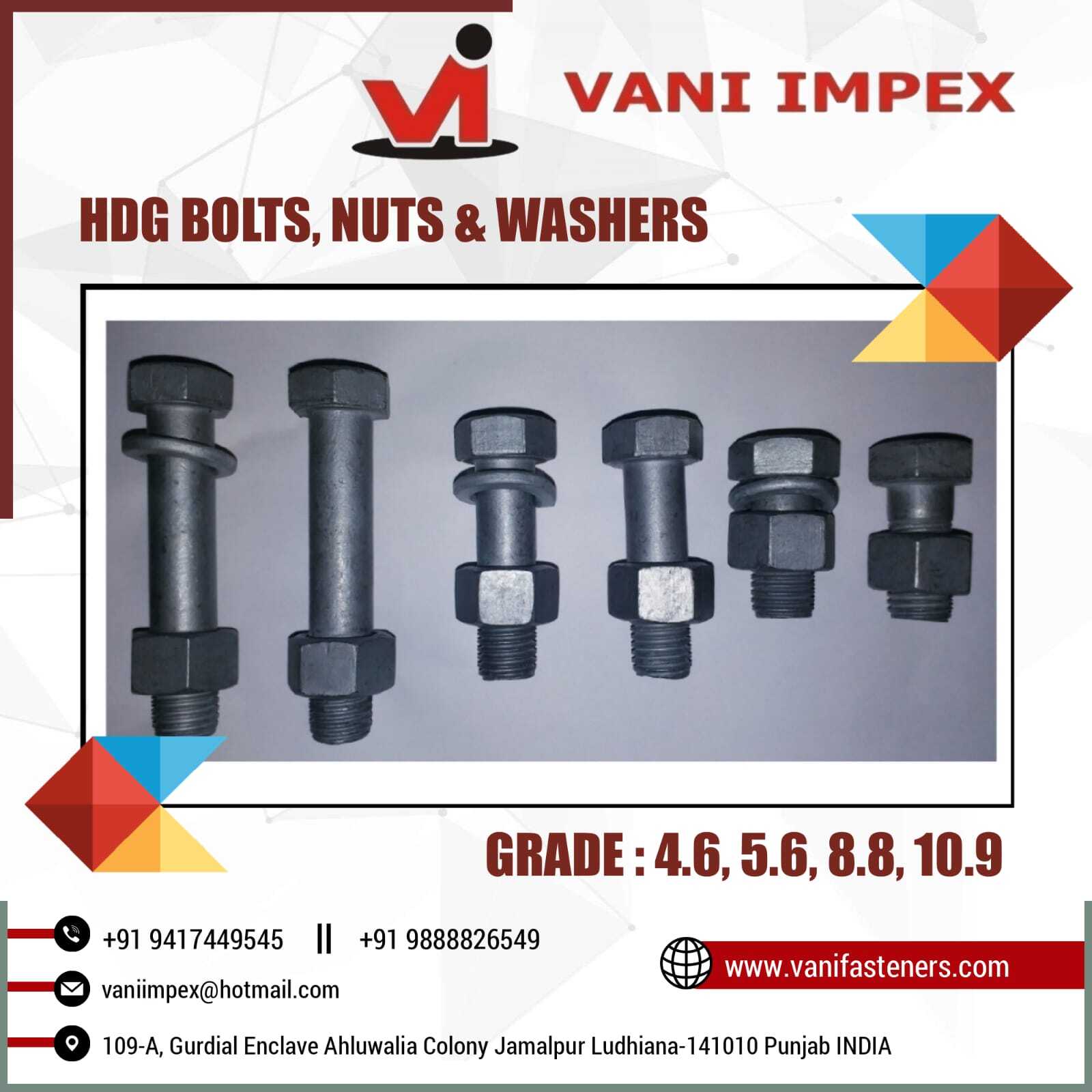 Hot Dip Galvanized Bolt - Durable Zinc Coating, Corrosion Resistant | Ideal For Heavy-duty Applications