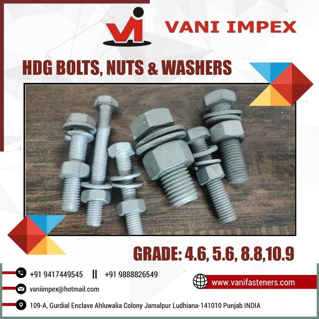 Hot Dip Galvanized Bolt - Durable Zinc Coating, Corrosion Resistant | Ideal For Heavy-duty Applications