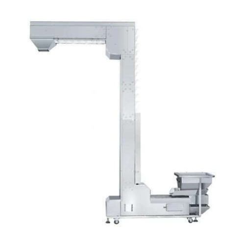 Z Elevator - Stainless Steel Vertical Conveyor, Customizable Dimensions, Low Noise, Motorized Drive, Automatic Grade for Efficient Material Handling