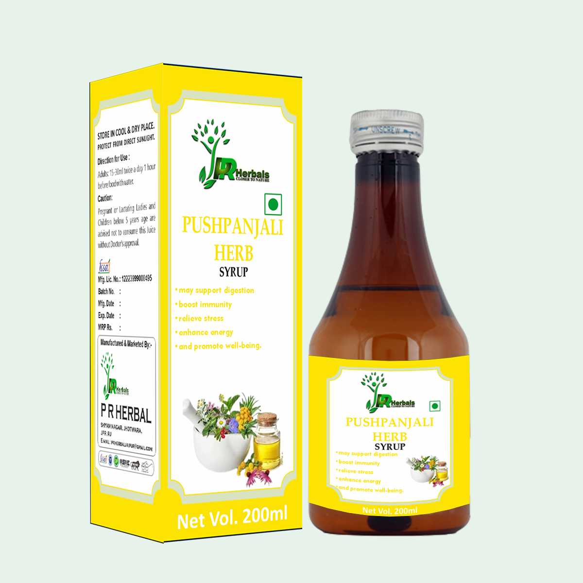Pushpanjali Herb Syrup - Product Type: Herbal Medicine