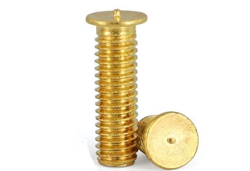 Weld Stud - Brass Material, All Sizes Available | Good Finish, Excellent Surface Finishing, Versatile For Various Welding Applications