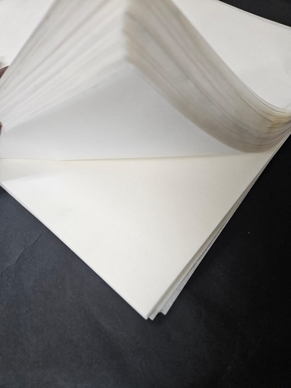 Soft Crepe Paper - Virgin Wood Pulp, 12x12 Inch, Natural White | Soft, Flexible, Lightweight, Suitable For Packaging And Arts & Crafts